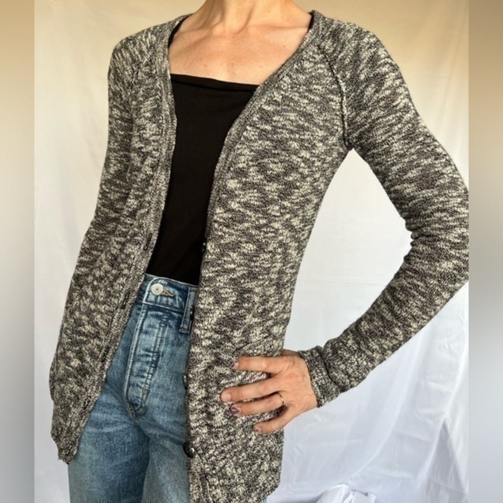 Vintage Mudd Marled Cardigan With Pockets size M